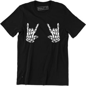 Skull Hand Rock Heavy Metal Rock N Roll T-shirt